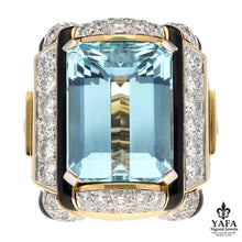 DAVID WEBB 25.50 CTS Aquamarine Ring