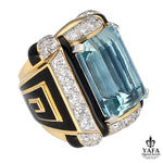 DAVID WEBB 25.50 CTS Aquamarine Ring