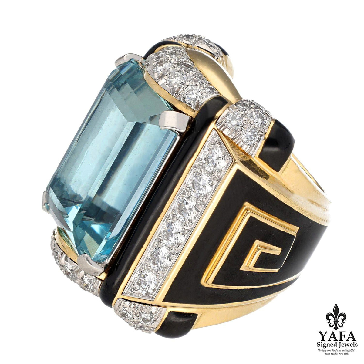 DAVID WEBB 25.50 CTS Aquamarine Ring