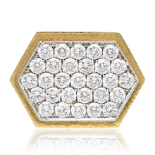 DAVID WEBB Hexagon Diamond Ring