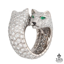 CARTIER Double Panthere Lakarda 18k Gold Diamond Ring
