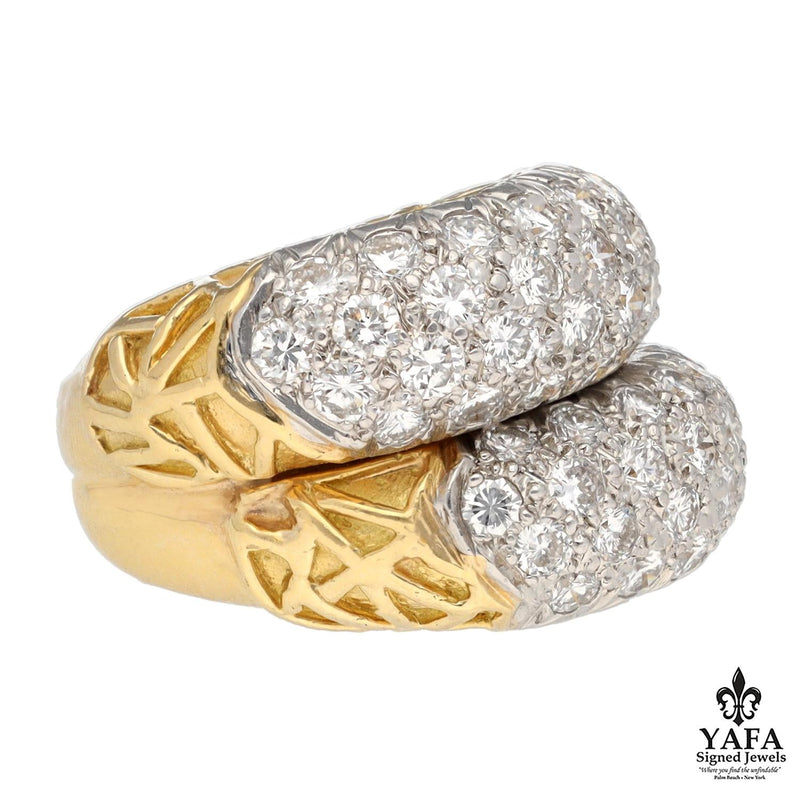 VAN CLEEF & ARPELS 18K Yellow Gold and Diamond Ring