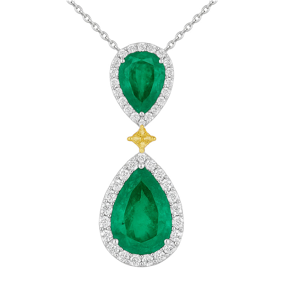 EP055779 - 18KWY/4.3G 2EMER-6.97CT 1YD-0.31CT 47RD-0.60CT