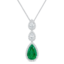 EP056826 - 18KW/3.5G 1EMER-7.23CT 2PEAR-1.01CT 59RD-0.60CT