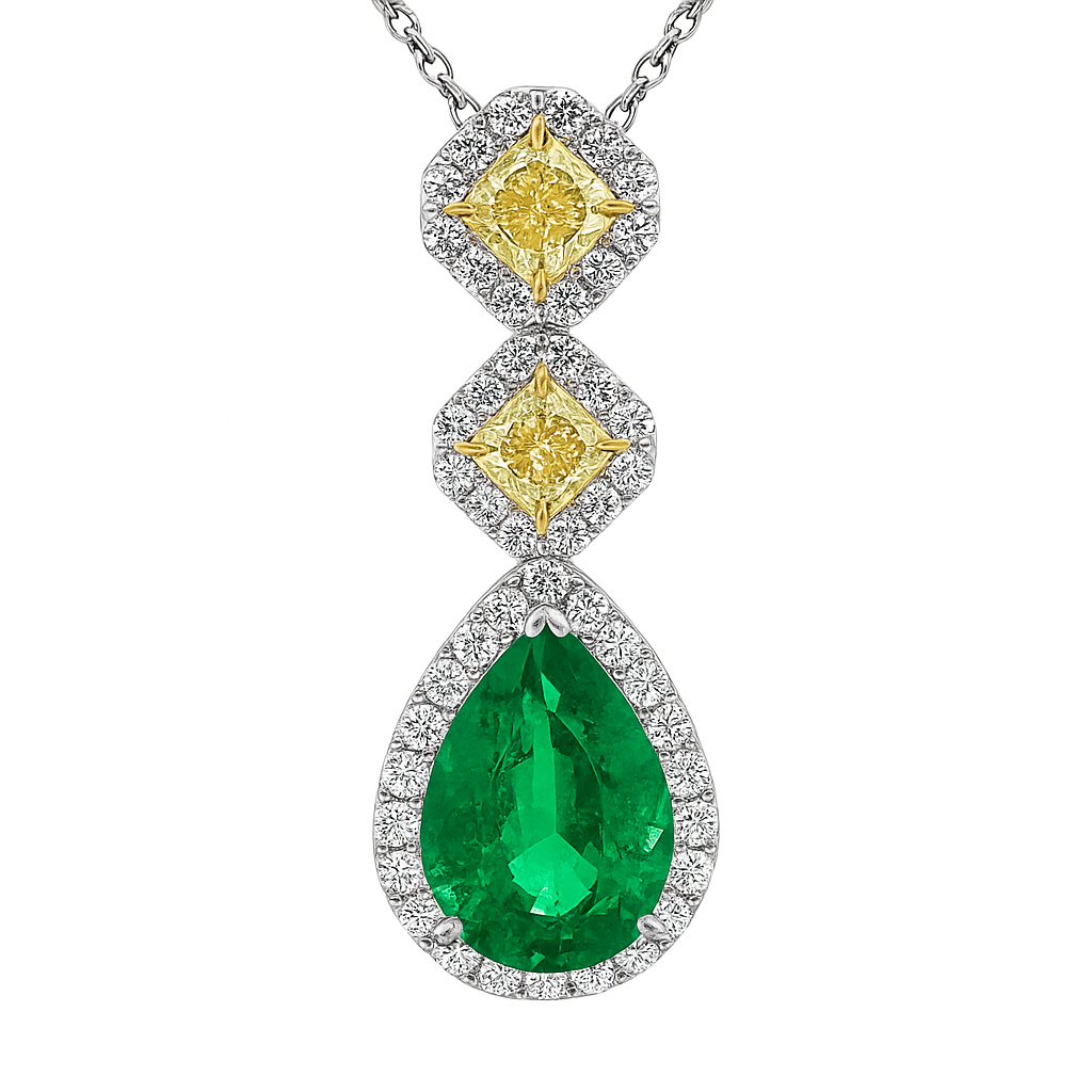 EP056834 - 18KWY/3.1G 1EMER-3.46CT 2YD-1.00CT 44RD-0.78CT