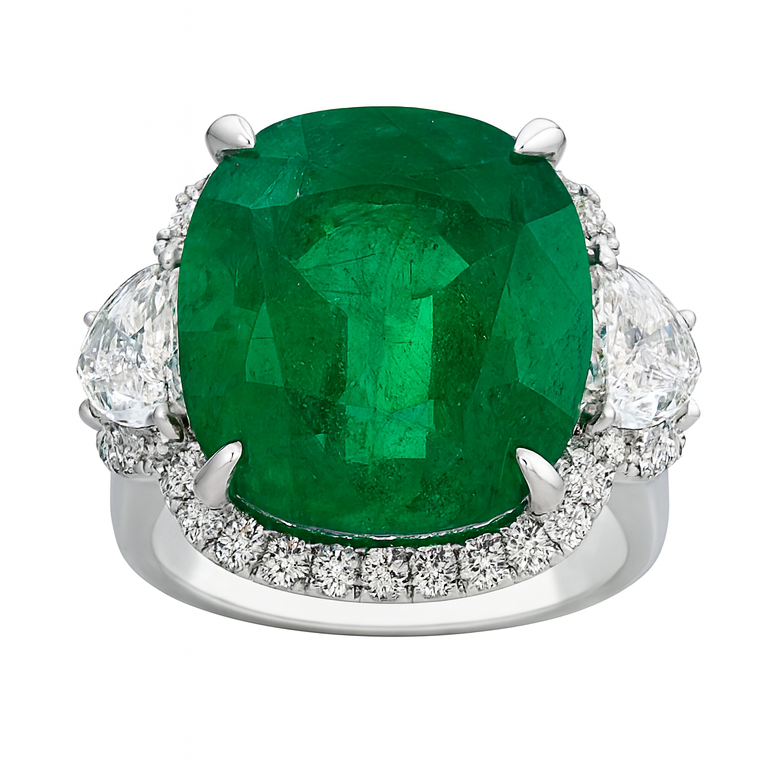 ER056396 - 18KW/7.3G 1EMER-8.53CT 2HM-0.85CT 36RD-0.51CT