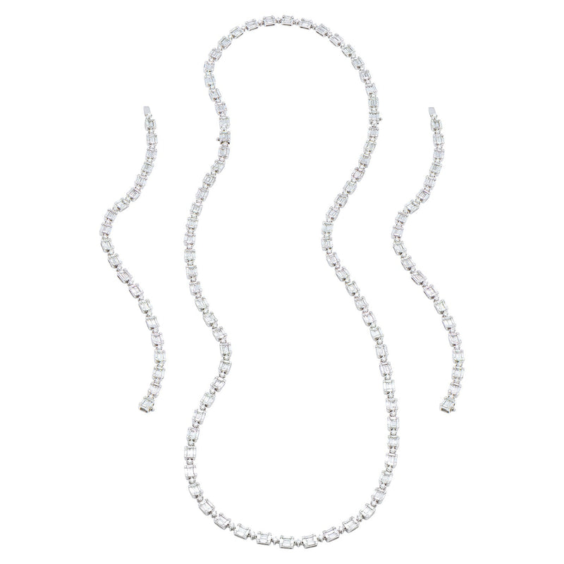 N054300 - 18KW 576BD-13.45CT 480RD-5.65CT 36-INCH 2-BRACELETS