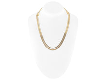 Vintage 1980s Forstner Two Strand Gold Necklace & Bracelet