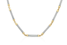 Vintage 1980s Fred Paris Two-Toned Chain Necklace