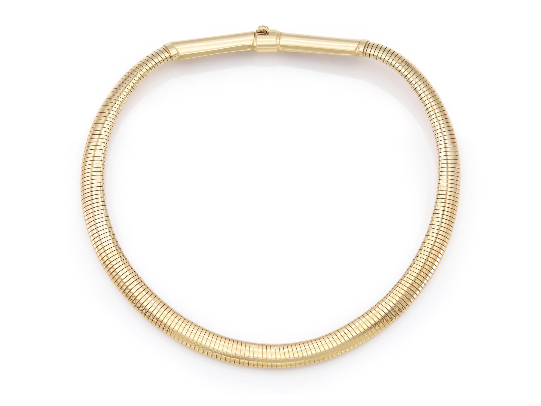 Vintage 1980s Forstner Gold Gooseneck Necklace