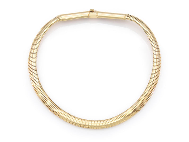 Vintage 1980s Forstner Gold Gooseneck Necklace
