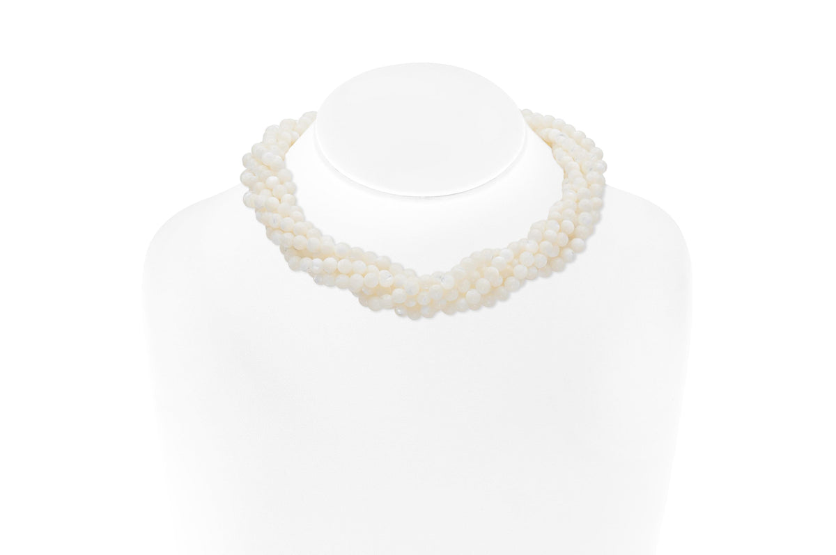 Vintage 1980s Tiffany & Co. Angela Cummings Mother of Pearl Beaded Necklace