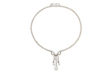 Antique Edwardian 1900s Tiffany & Co. 16.00 Carat Diamond Bow Necklace
