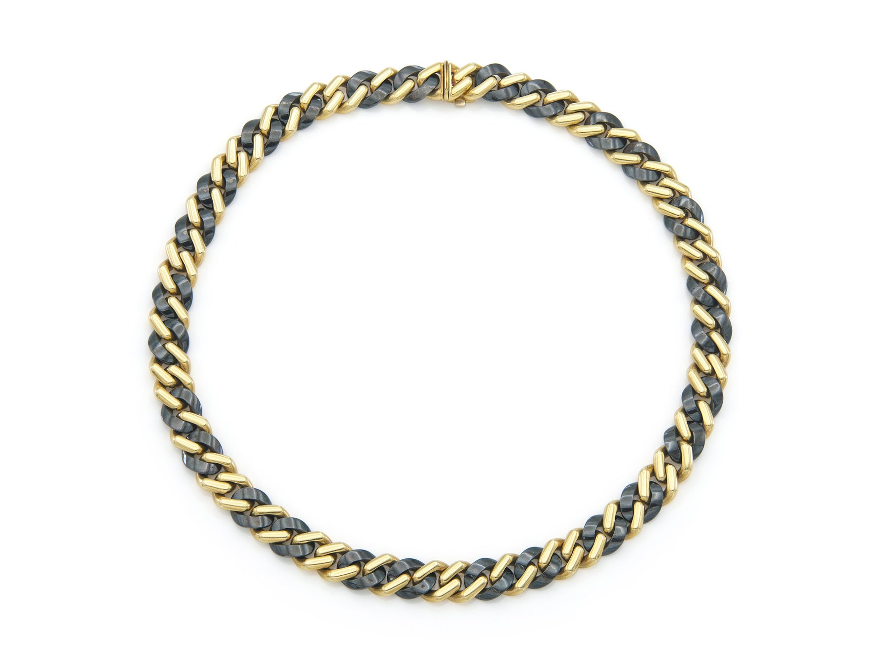 Vintage 1970s Bvlgari Two-Toned Link Chain Necklace