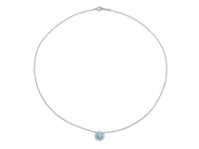 Tiffany & Co. Soleste Aquamarine and Diamond Pendant Necklace