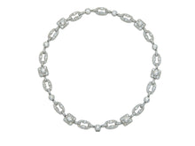 Antique Art Deco 1920s Cartier 27.40 Carat Diamond Openwork Link Necklace