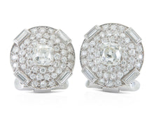 Antique Art Deco 1930s Cartier 6.20 Carat Diamond Lapel Clips