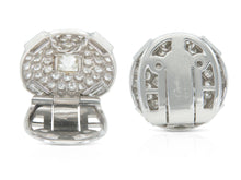 Antique Art Deco 1930s Cartier 6.20 Carat Diamond Lapel Clips