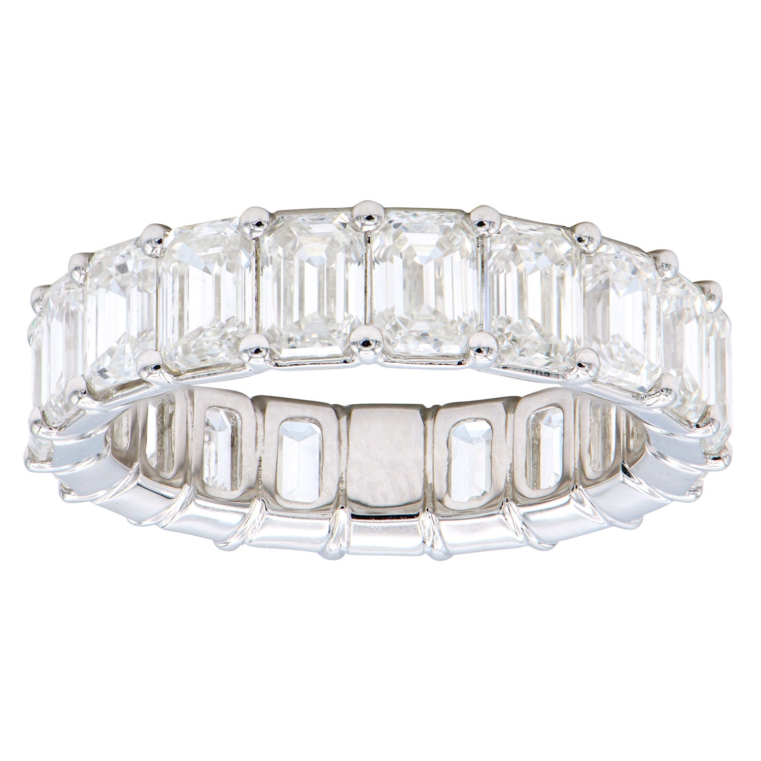 R054421 - 18K White Gold Emerald Cut Eternity Diamond 1/3 CT Each