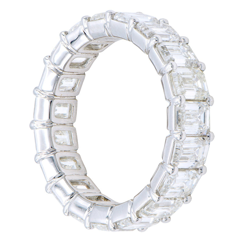 R054421 - 18K White Gold Emerald Cut Eternity Diamond 1/3 CT Each