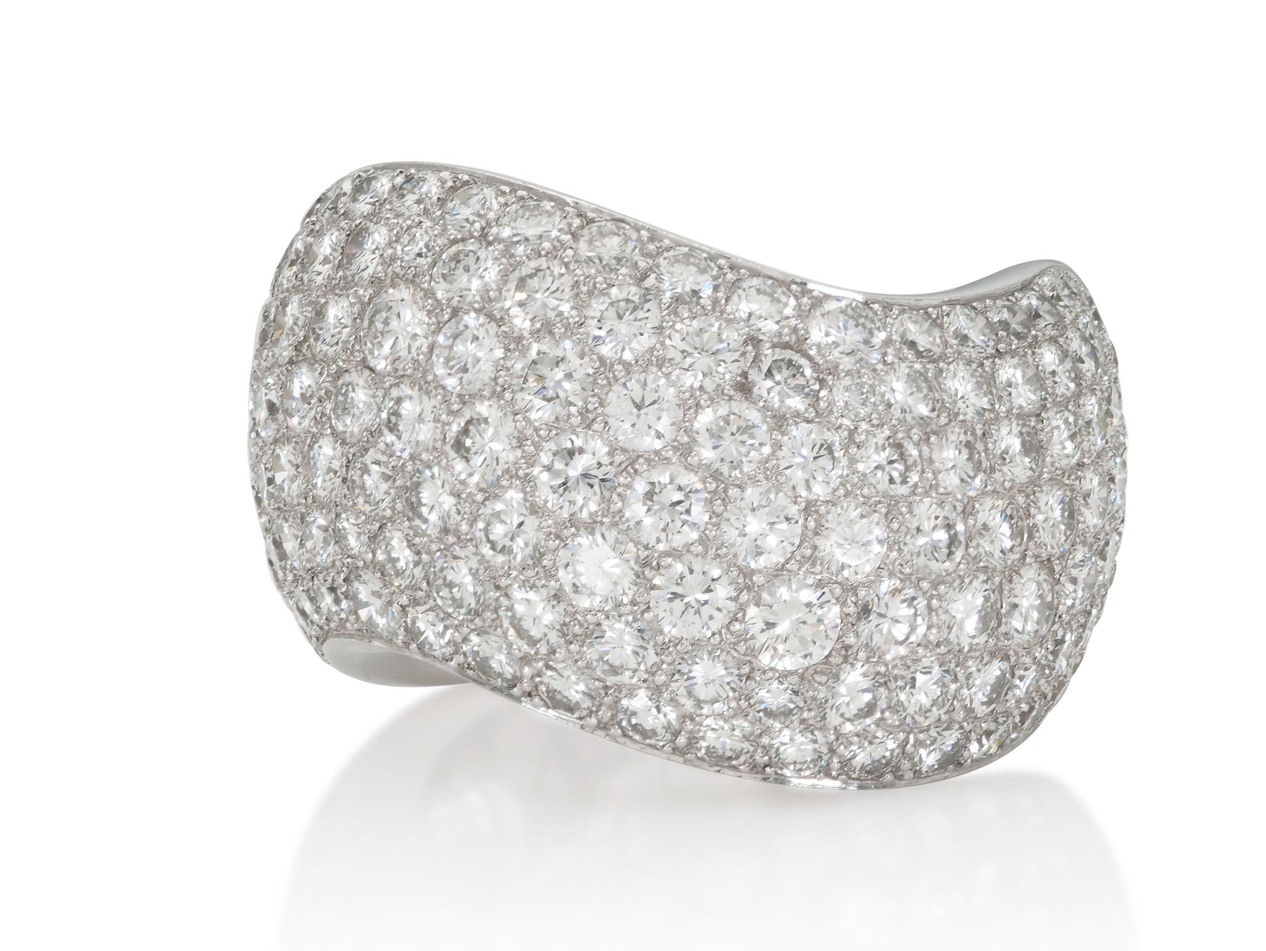 Cartier Diamond Wave Ring