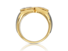 Vintage 1970s Bvlgari Two-Toned Gold and 2.33 Carat Pear-Shaped Diamonds Ring