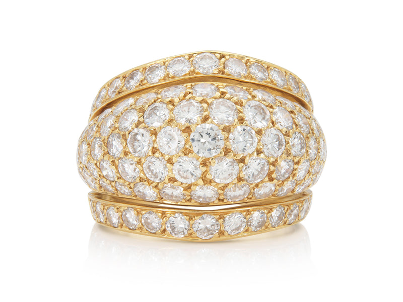Vintage 1990s Cartier Diamond Nigeria Ring