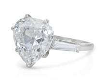 Vintage 1950s Van Cleef & Arpels 7.72 Carat Heart-Shaped Diamond Engagement Ring