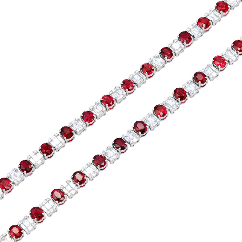 RN054212 - 18KW/59.3G 91RUBY-38.29CT 455BD-11.83CT 364RD-2.44CT