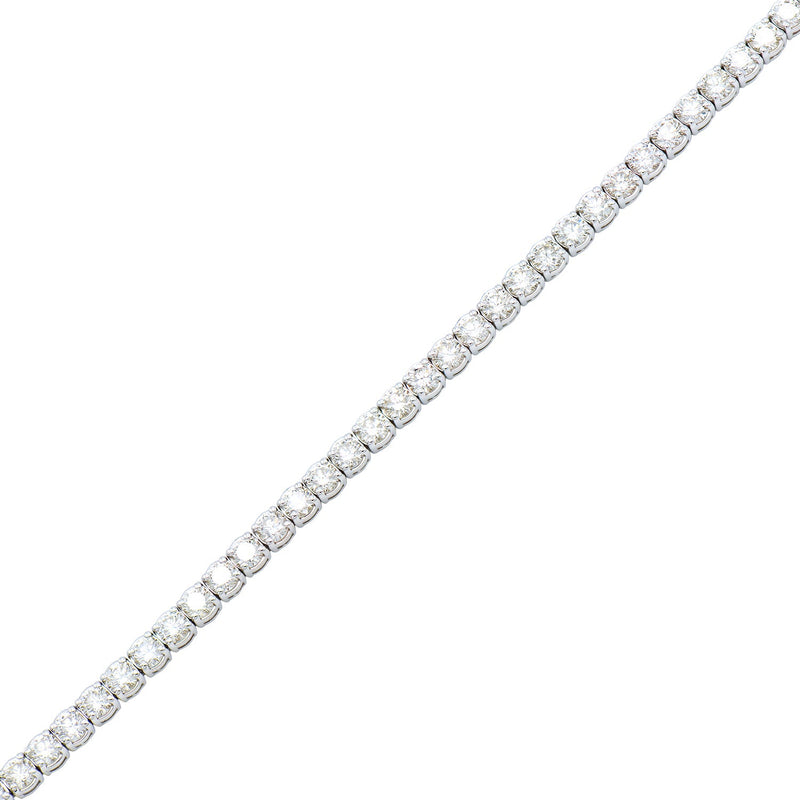 T051219W - 9CT 18K White Gold Tennis Bracelet